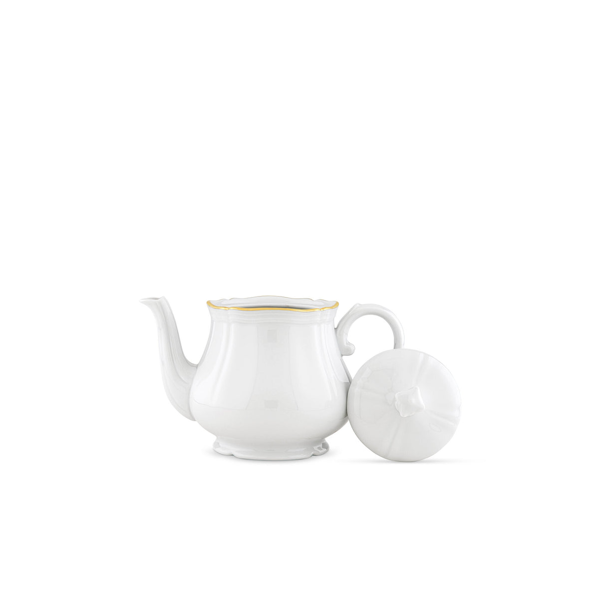 Ginori 1735 Corona Teapot, Gold, view 3