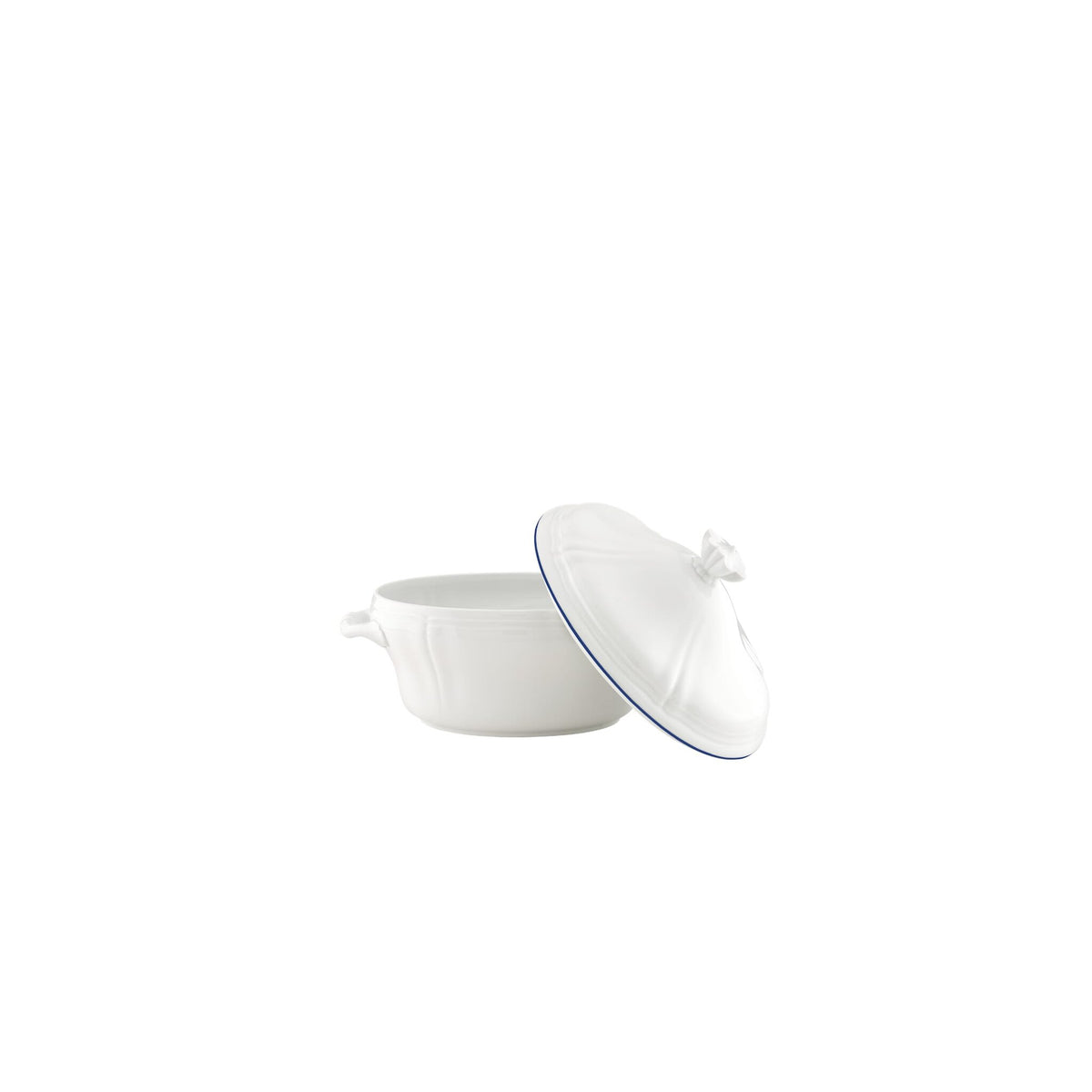 Ginori 1735 Corona Tureen, Cobalt Blue, view 3