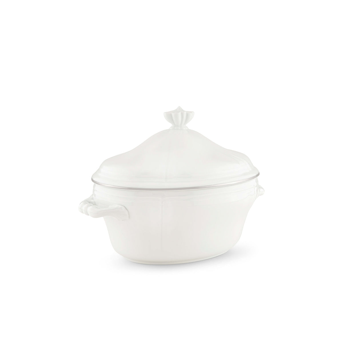 Ginori 1735 Corona Tureen, Platinum, view 2