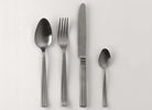 Ginori 1735 Diana 24-Piece Cutlery Set, Brushed Black