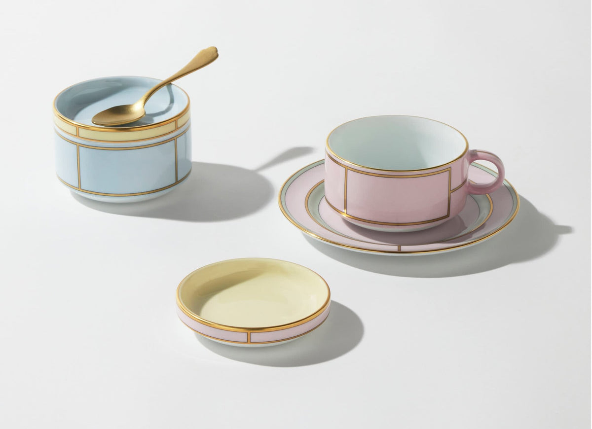 Ginori 1735 Diva Butter Dish, Yellow, view 6