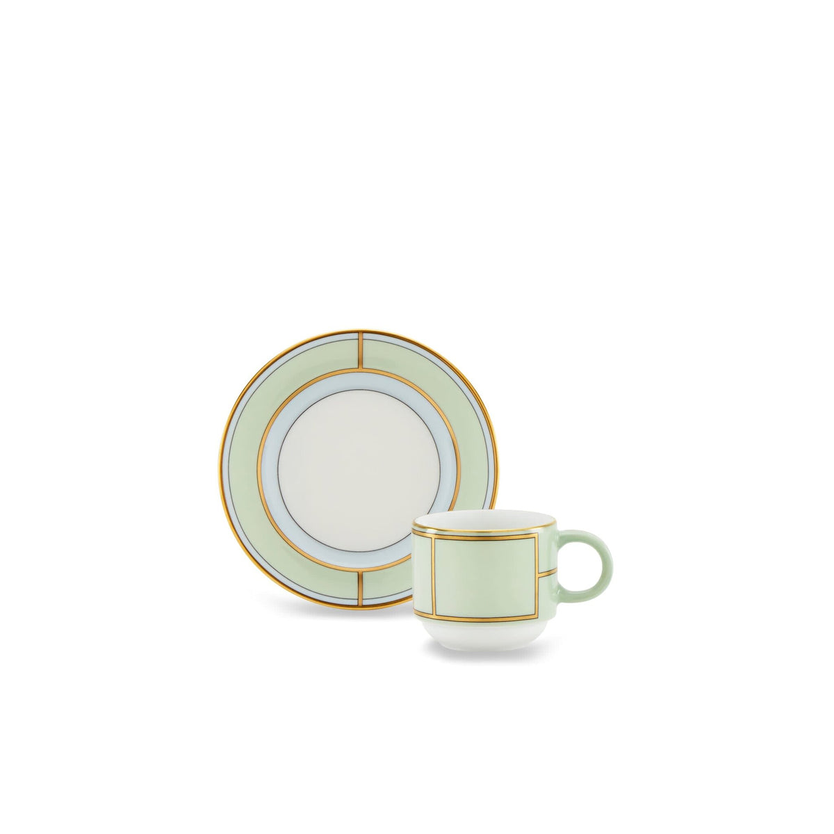 Ginori 1735 Diva Coffee Cup, Green, view 3
