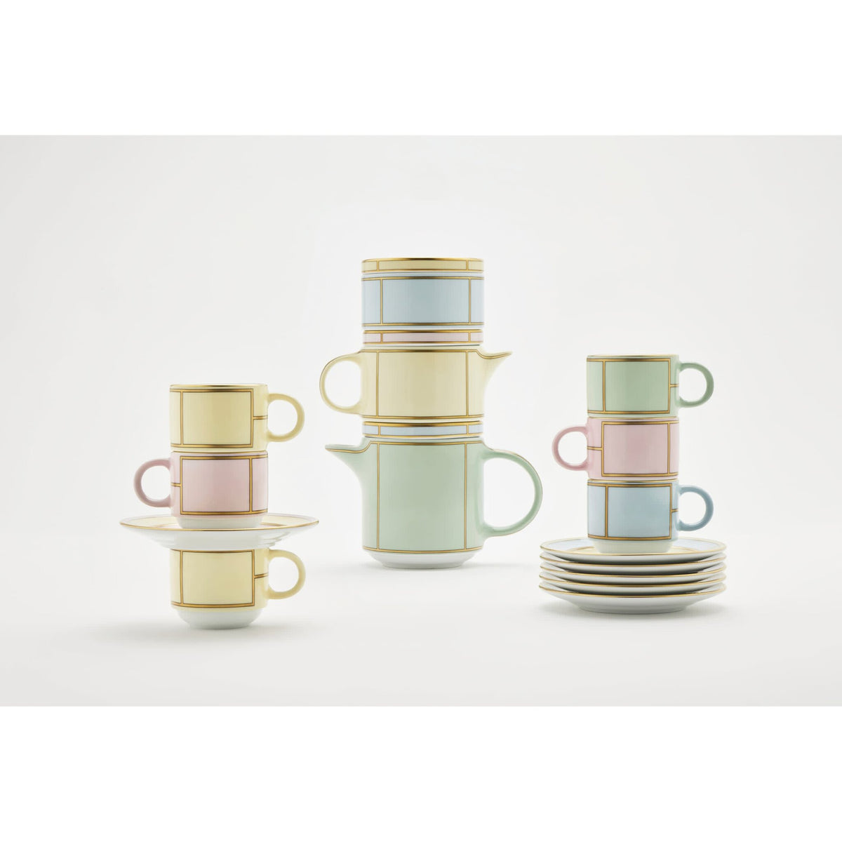 Ginori 1735 Diva Coffee Cup, Light Blue, view 7