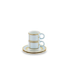 Ginori 1735 Diva Coffee Set for Two, Light Blue, view 2