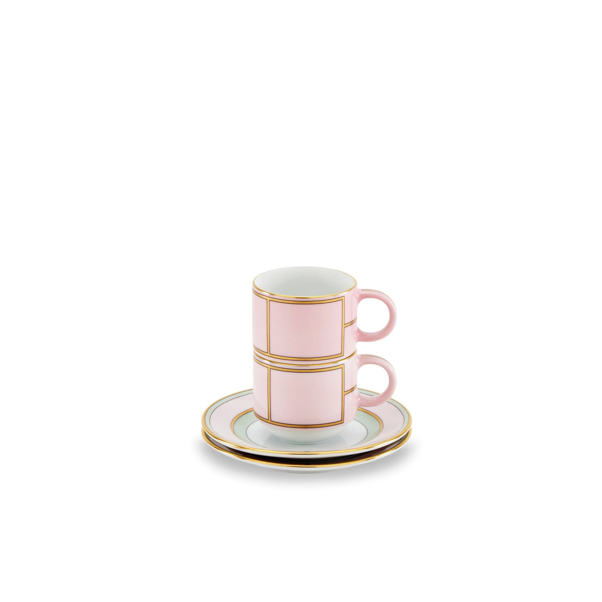 Ginori 1735 Diva Coffee Set for Two, Pink, view 2