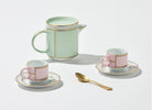 Ginori 1735 Diva Coffee Set for Two, Pink, view 4