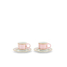 Ginori 1735 Diva Coffee Set for Two, Pink