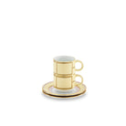 Ginori 1735 Diva Coffee Set for Two, Yellow, view 2