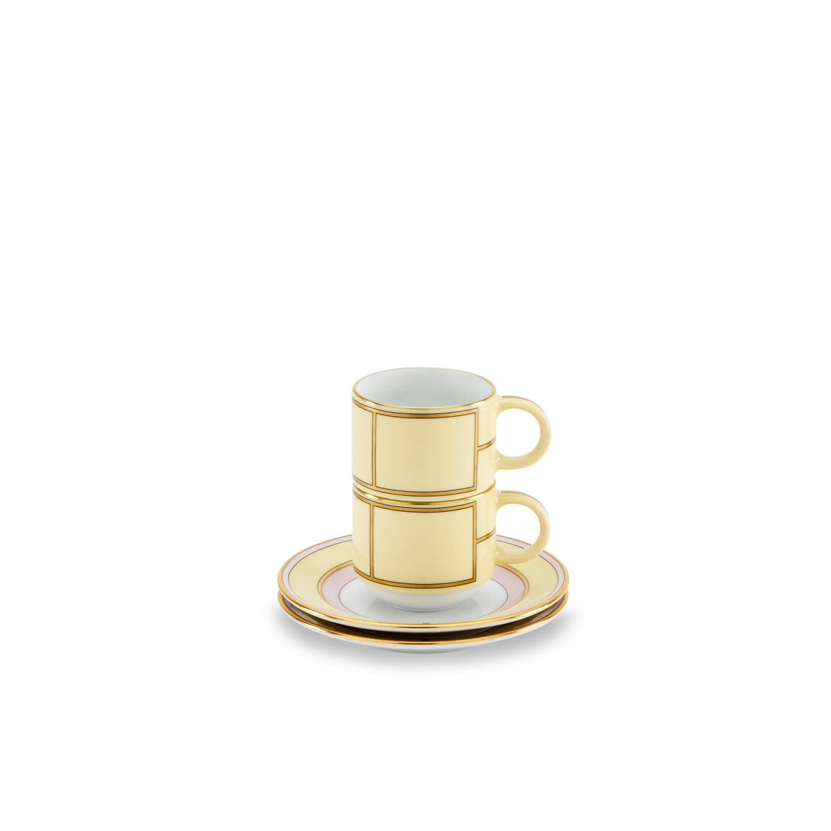 Ginori 1735 Diva Coffee Set for Two, Yellow, view 2