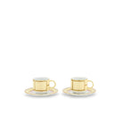 Ginori 1735 Diva Coffee Set for Two, Yellow