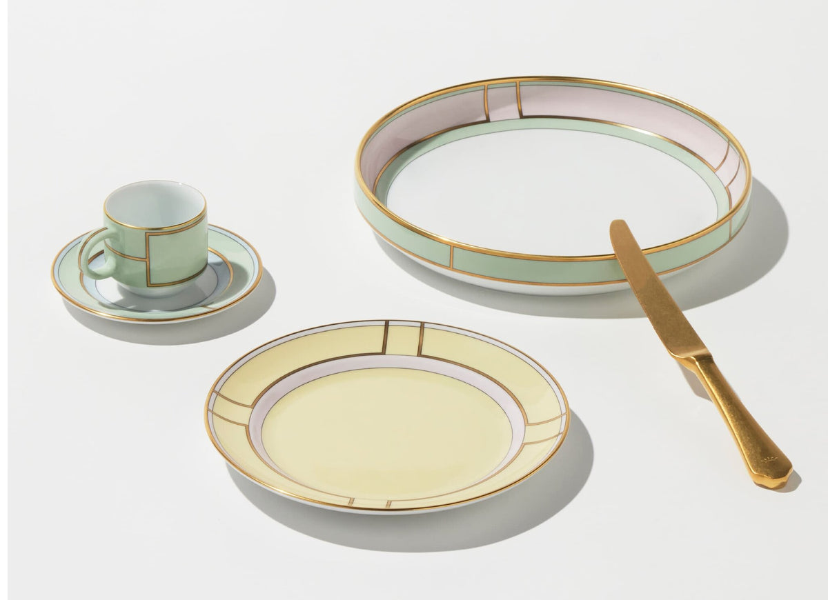 Ginori 1735 Diva Dessert Plate, Yellow, view 6