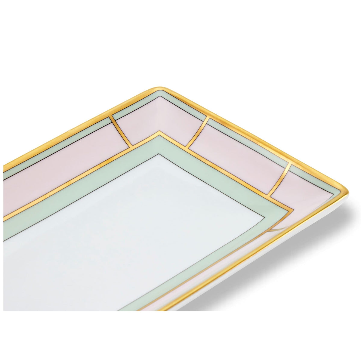 Ginori 1735 Diva Rectangular Change Tray, Pink, view 3