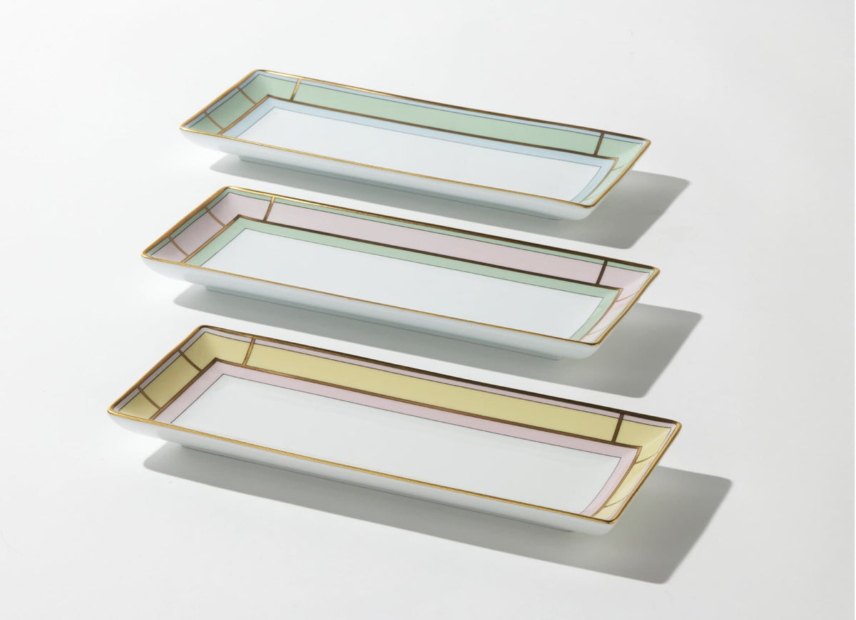 Ginori 1735 Diva Rectangular Change Tray, Yellow, view 6