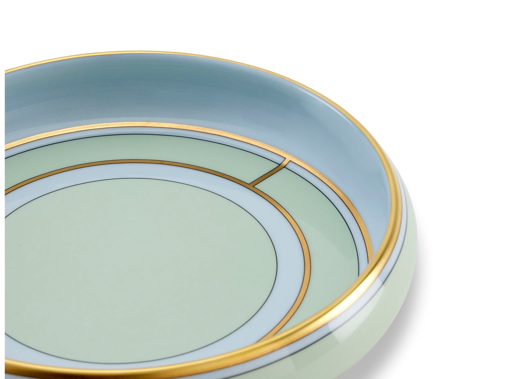 Ginori 1735 Diva Round Change Tray, Green, view 2
