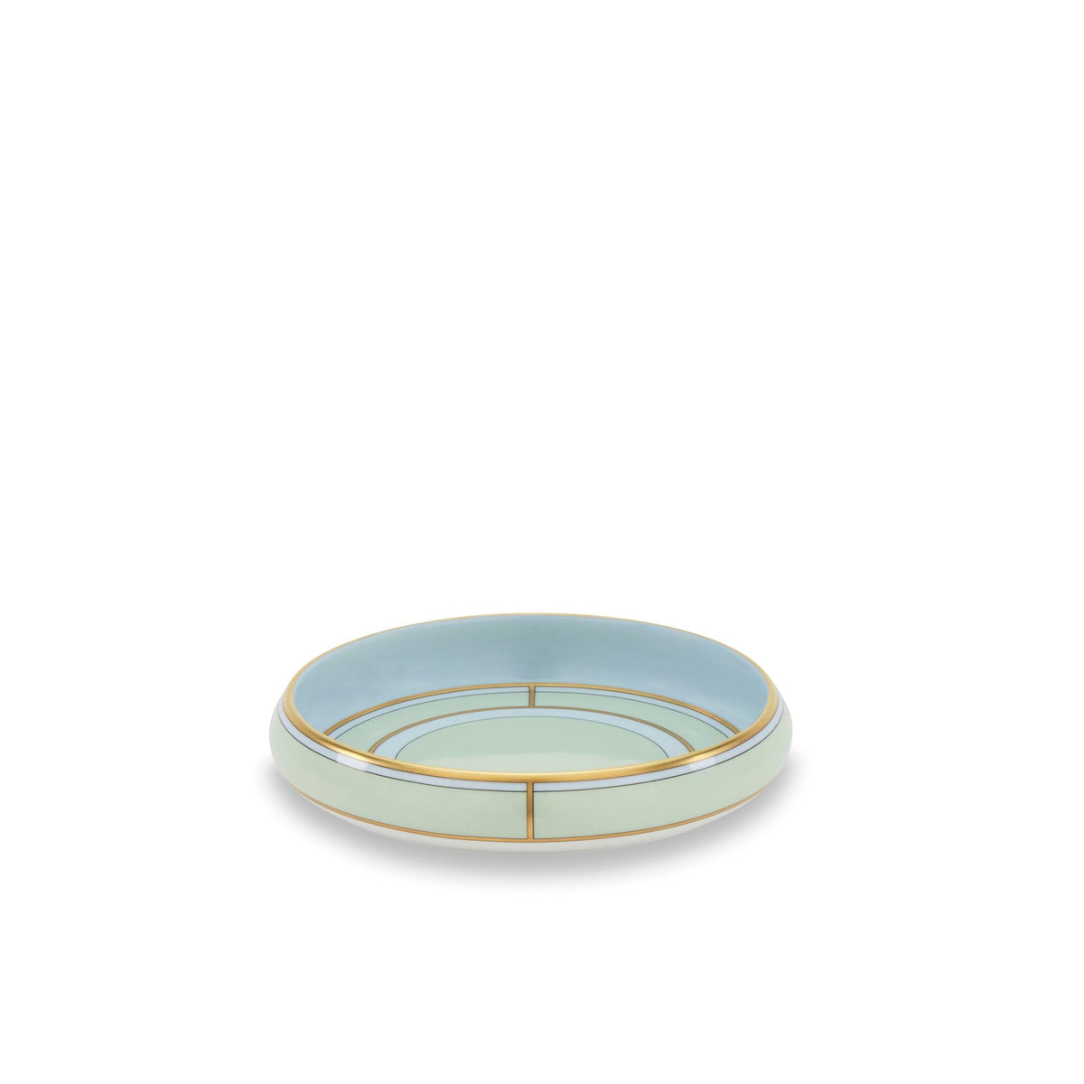 Ginori 1735 Diva Round Change Tray, Green