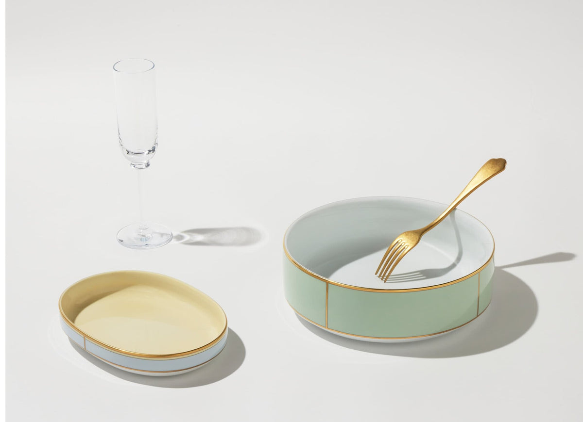 Ginori 1735 Diva Salad Bowl, Green, view 4