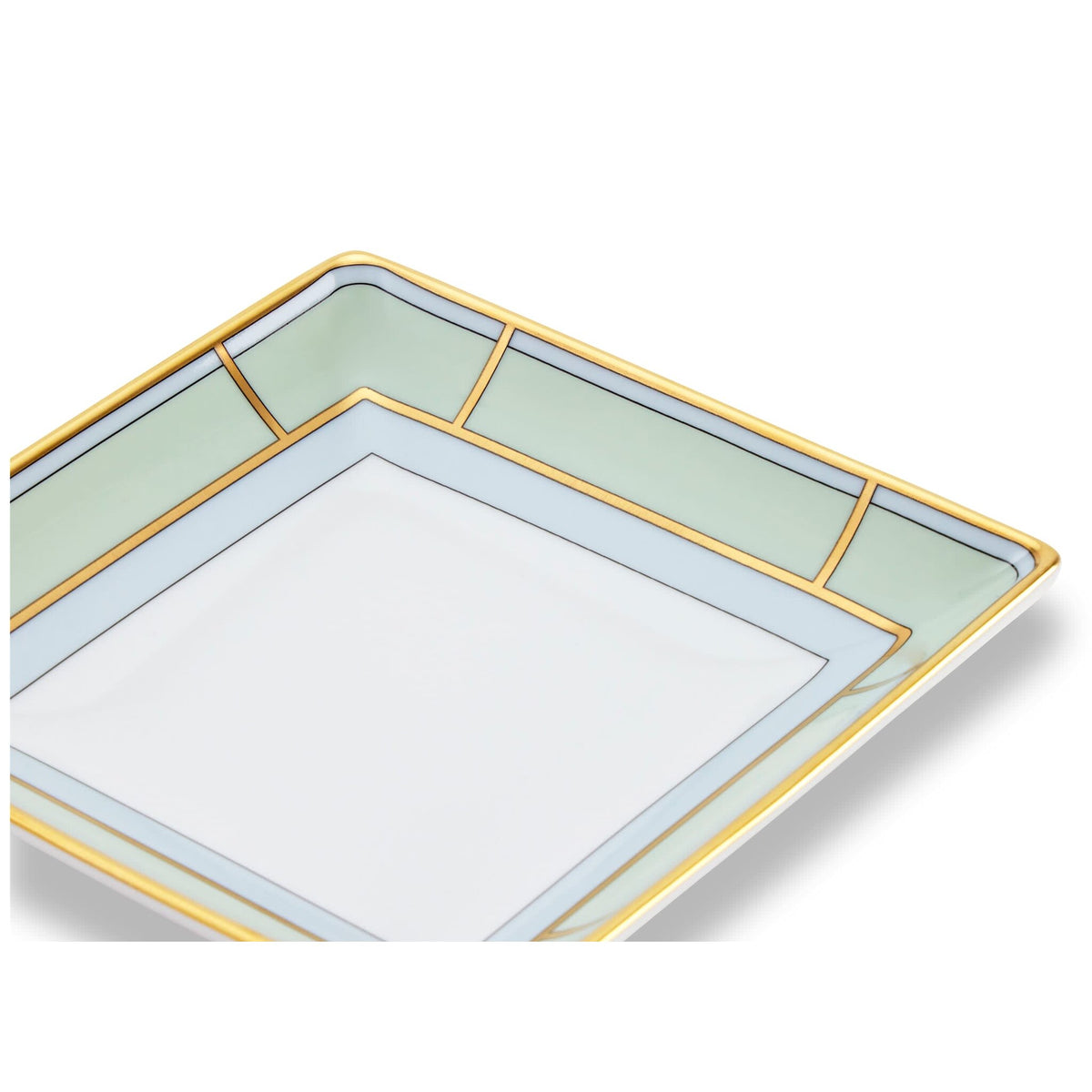 Ginori 1735 Diva Square Change Tray, Green, view 3