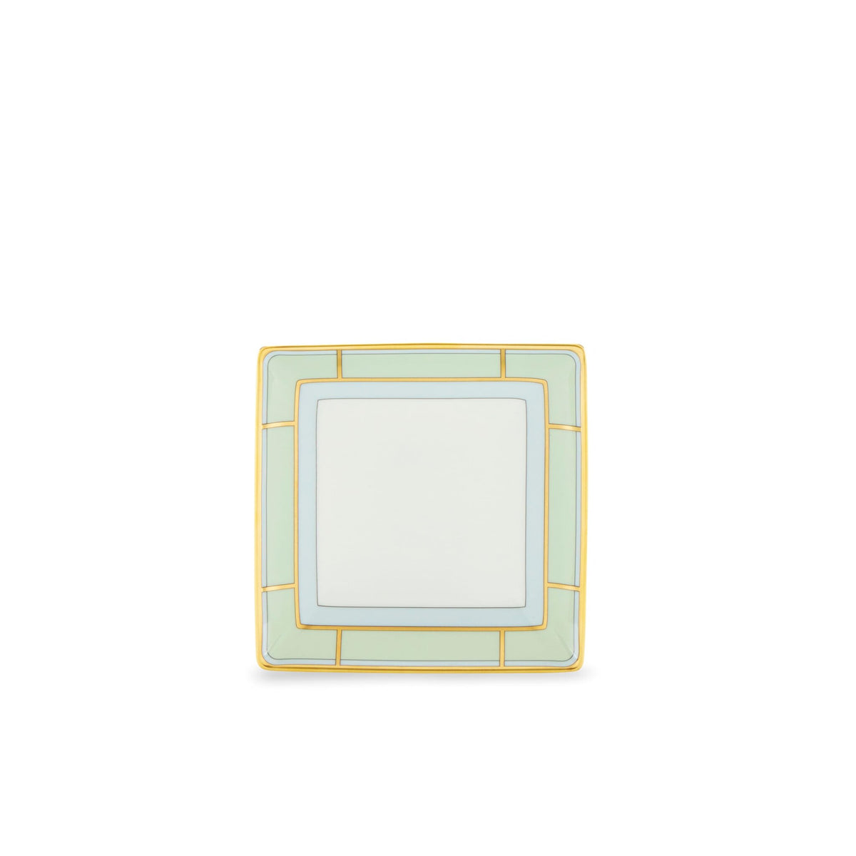 Ginori 1735 Diva Square Change Tray, Green