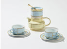 Ginori 1735 Diva Tea Set for Two, Light Blue, view 4