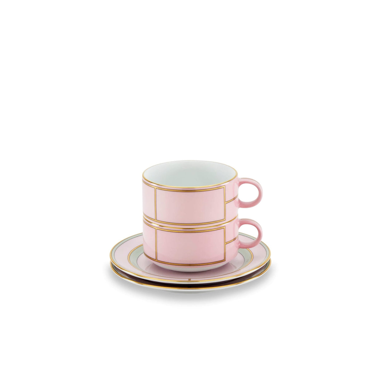 Ginori 1735 Diva Tea Set for Two, Pink, view 2