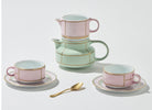 Ginori 1735 Diva Tea Set for Two, Pink, view 4