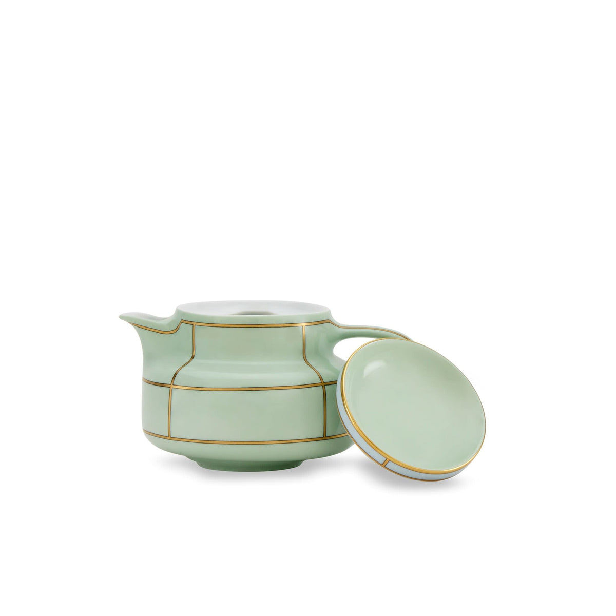 Ginori 1735 Diva Teapot, Green, view 3