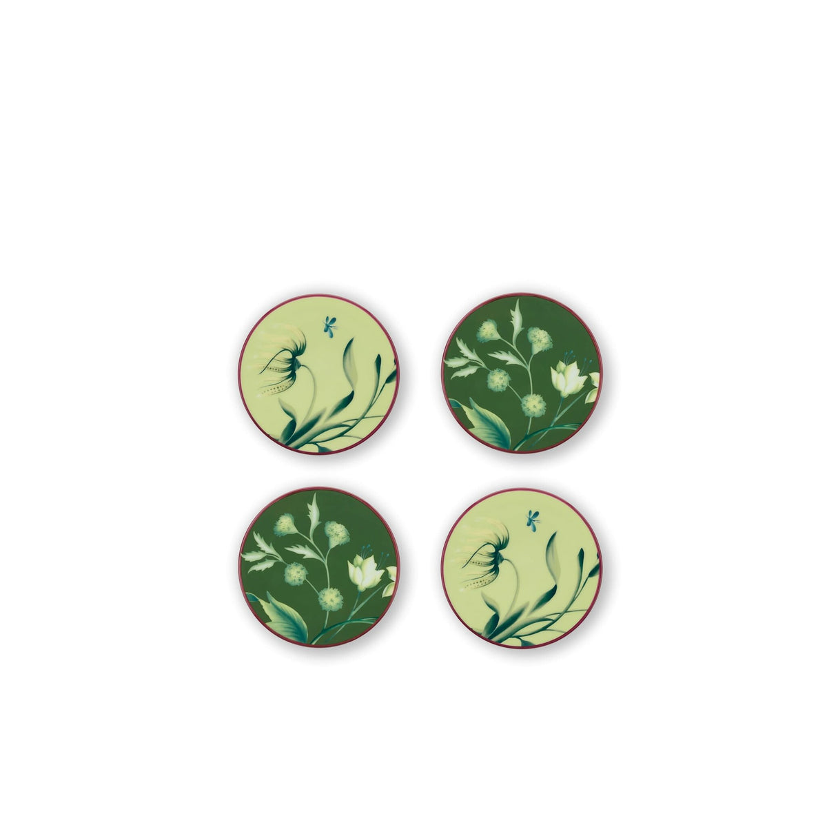 Ginori 1735 Florenza Coasters, Acanto, Set of 4