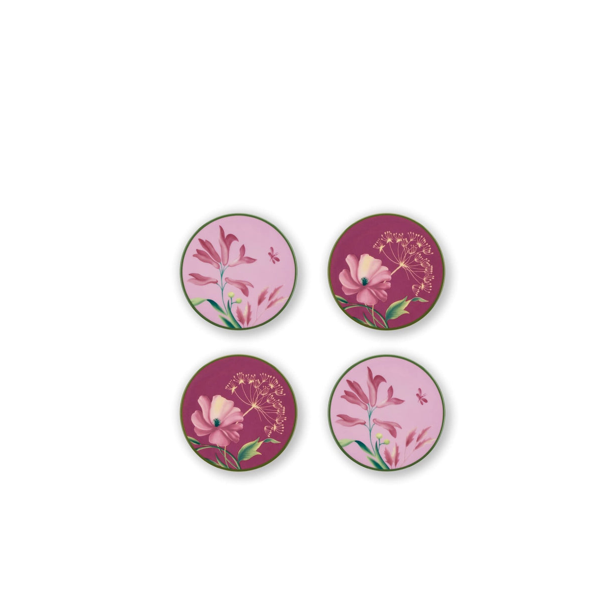 Ginori 1735 Florenza Coasters, Malva, Set of 4