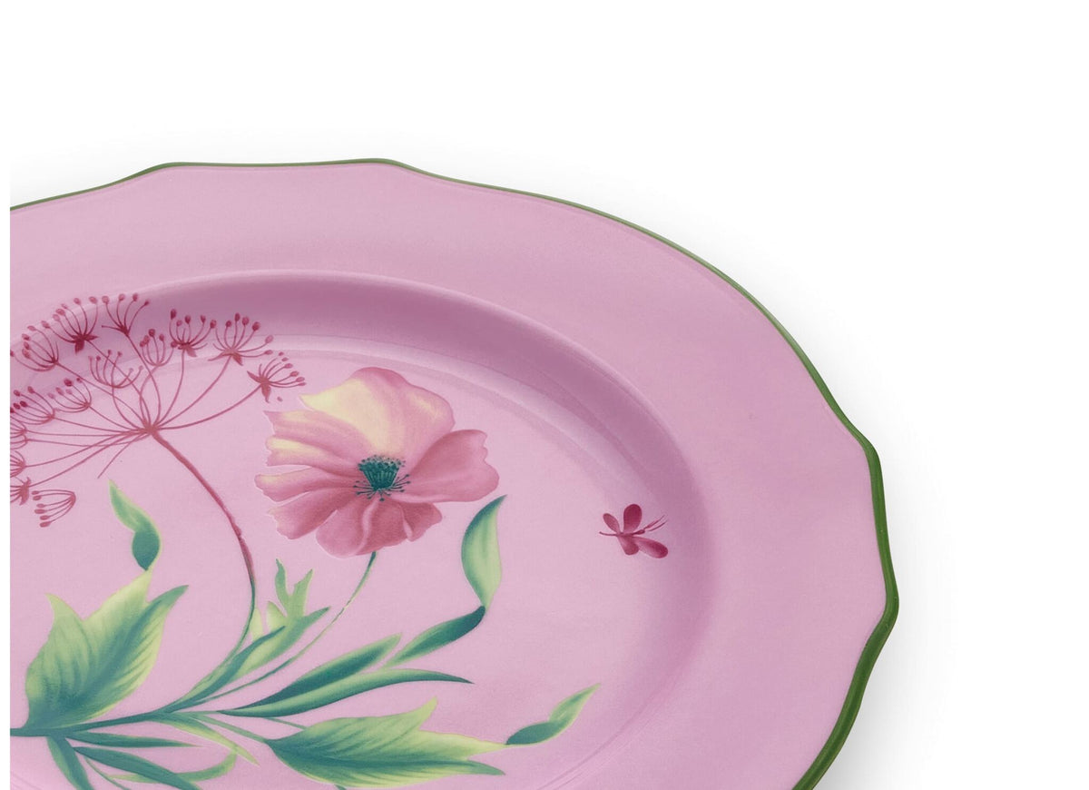 Ginori 1735 Florenza Dessert Plate, Malva, Light Background, view 3