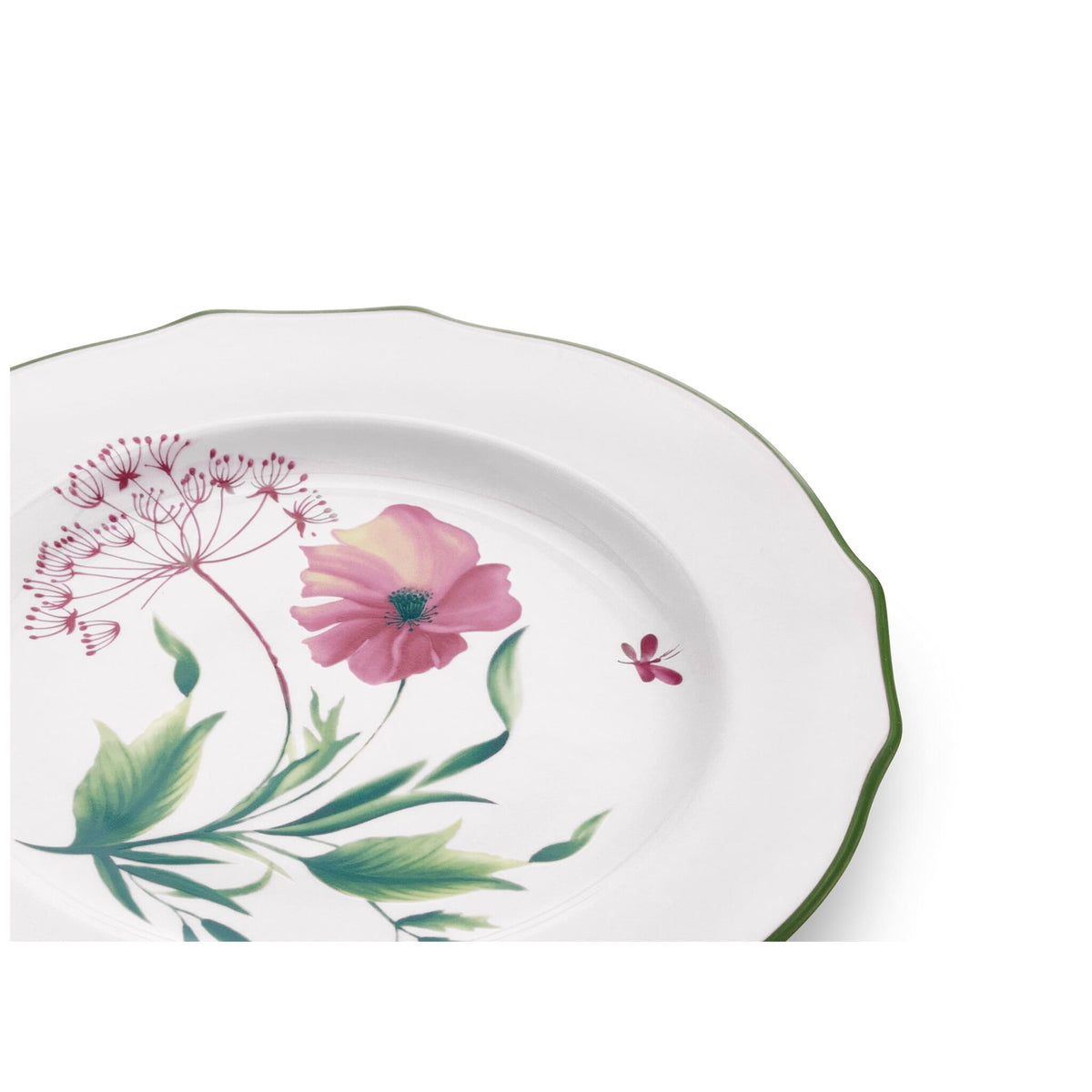 Ginori 1735 Florenza Dessert Plate, Malva, White Background, view 3