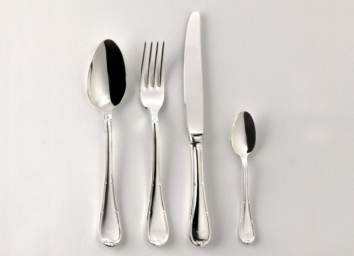 Ginori 1735 Ginevra 24-Piece Cutlery Set, Silver
