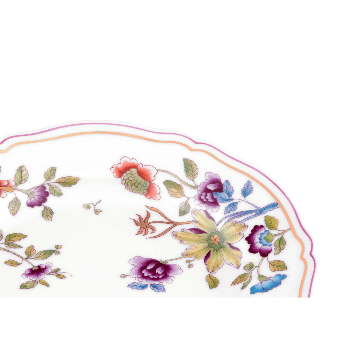 Ginori 1735 Granduca Coreana Dessert Plate, Flowers, view 3