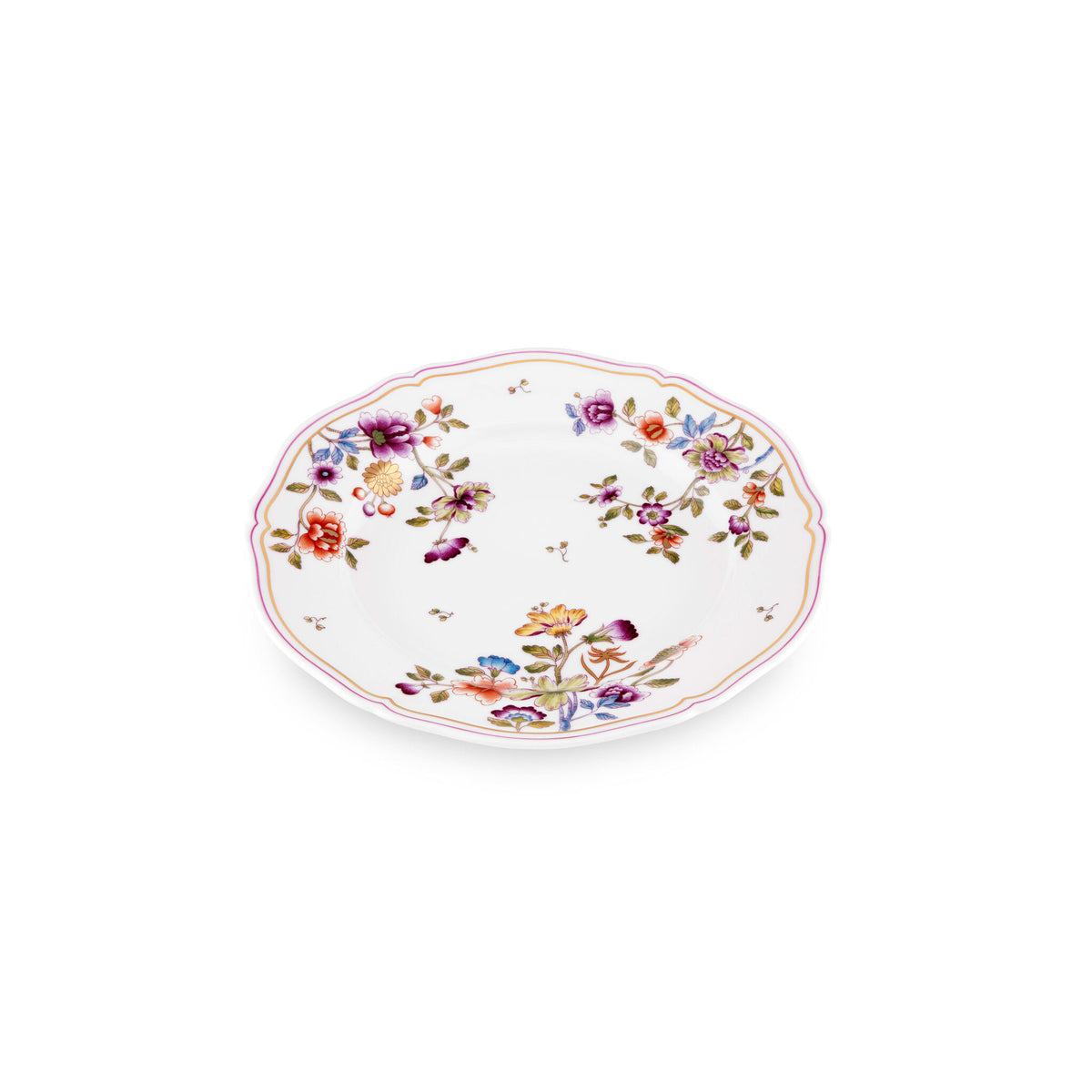 Ginori 1735 Granduca Coreana Flat Plate, Flowers, view 2