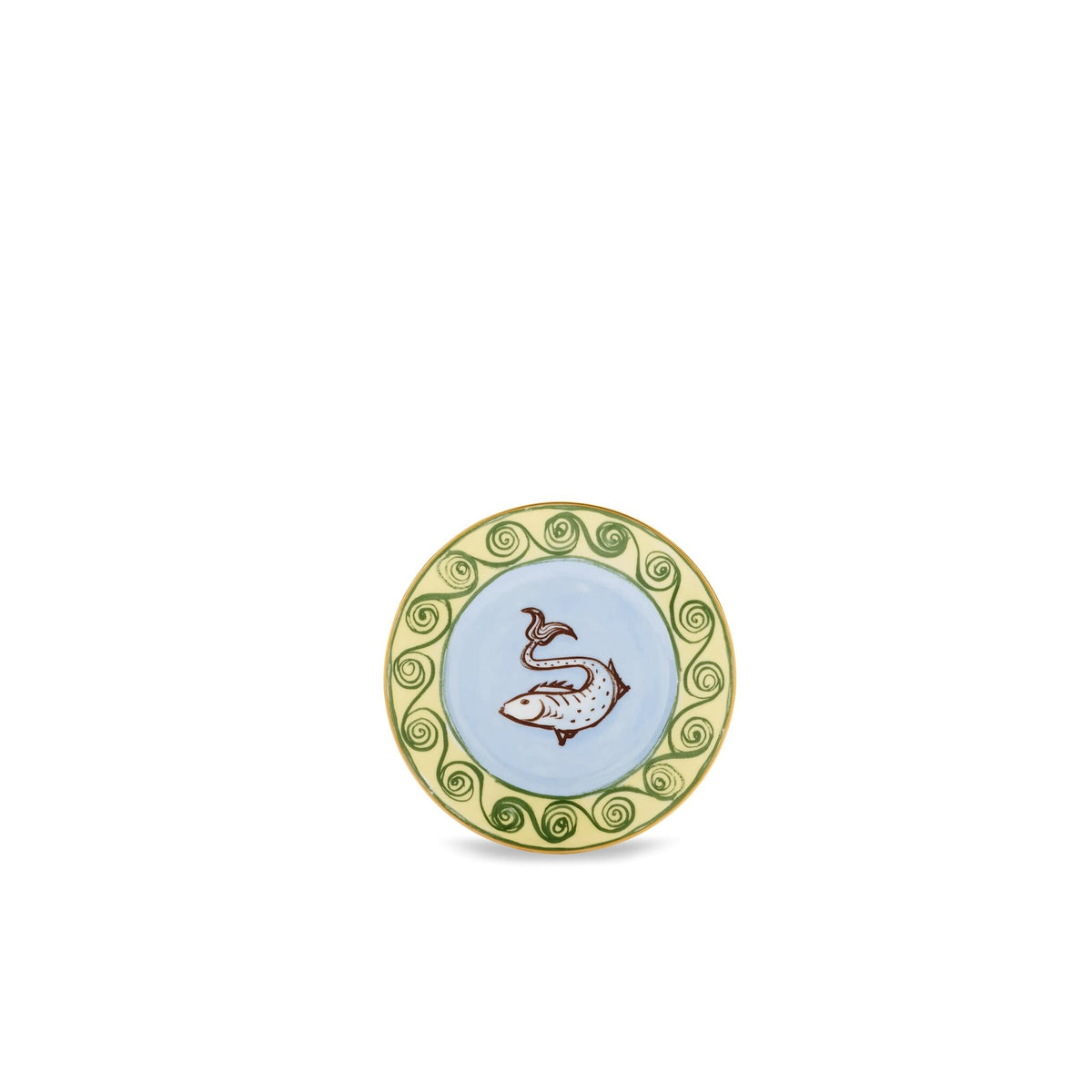 Ginori 1735 Il Viaggio di Nettuno Bread Plate, Sky Blue