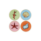Ginori 1735 Il Viaggio di Nettuno Coasters, Multi Decoration, Set of 4
