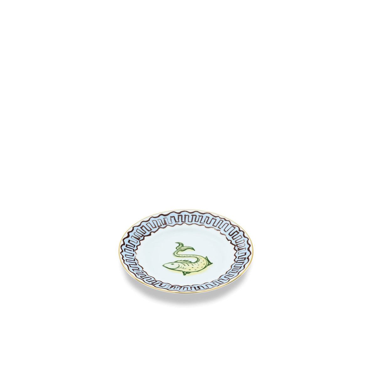 Ginori 1735 Il Viaggio di Nettuno Dessert Plate, Sky Blue, view 2