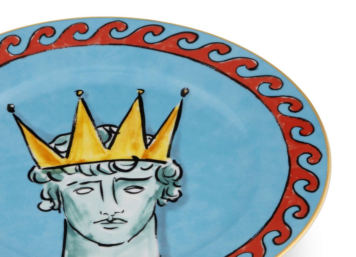 Ginori 1735 Il Viaggio di Nettuno Flat Plate, Sea Blue, view 3
