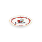 Ginori 1735 Il Viaggio di Nettuno Large Oval Platter, Dolphin White, view 2