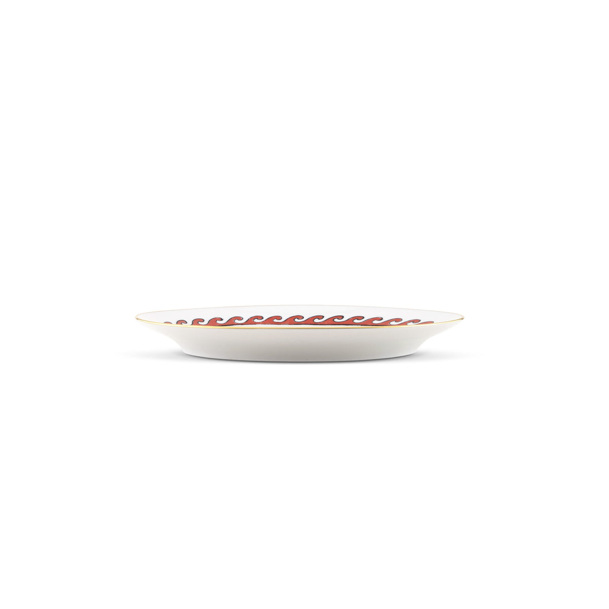 Ginori 1735 Il Viaggio di Nettuno Large Oval Platter, Dolphin White, view 4