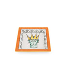 Ginori 1735 Il Viaggio di Nettuno Large Square Change Tray, Rock Orange, view 2