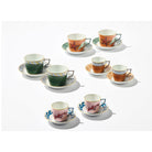 Ginori 1735 Il Viaggio di Nettuno Tea Set for Two, Pine Green, view 5