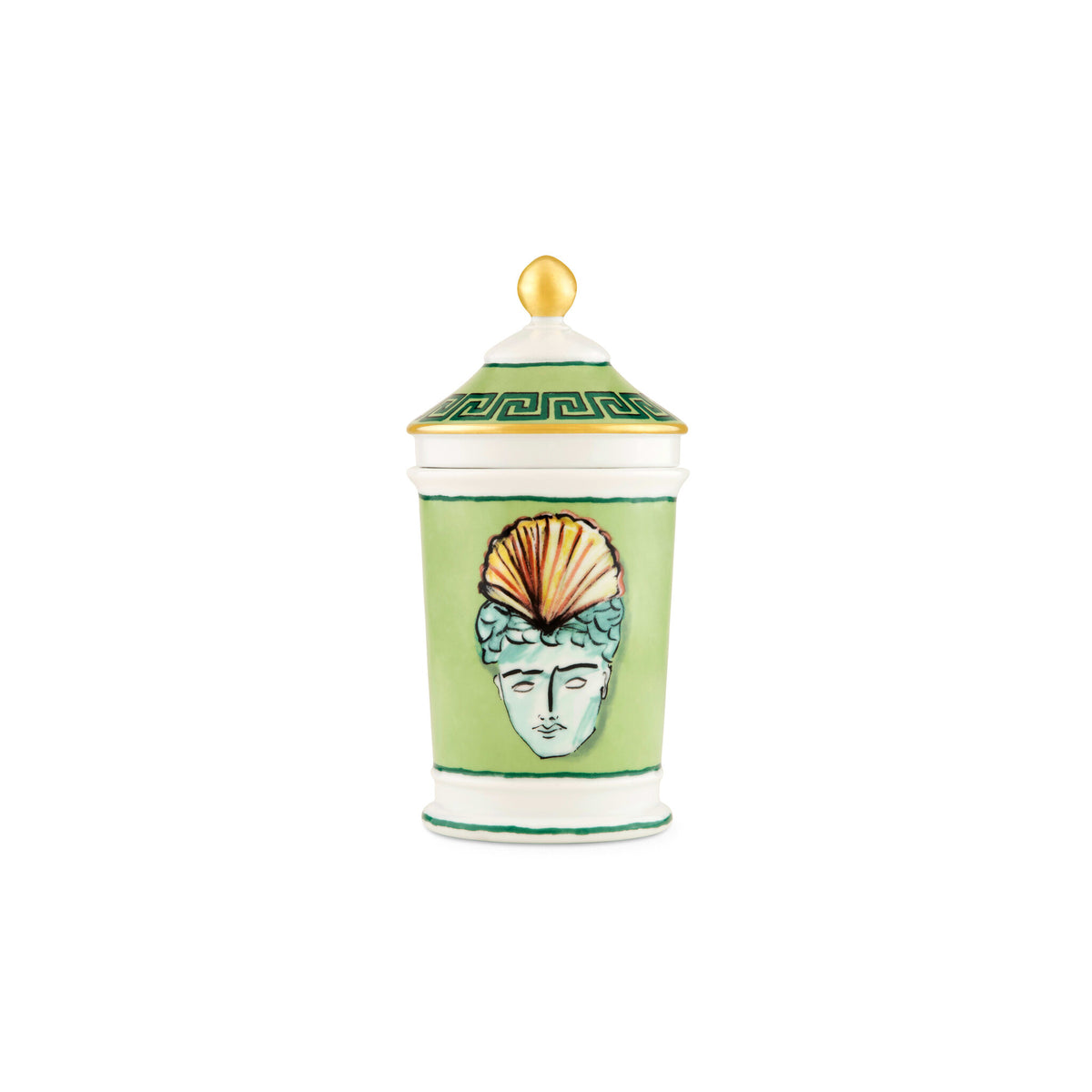 Ginori 1735 Il Viaggio di Nettuno Vase, Musk Green, view 2