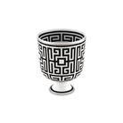Ginori 1735 Labirinto Cachepot Vase, Black, view 2
