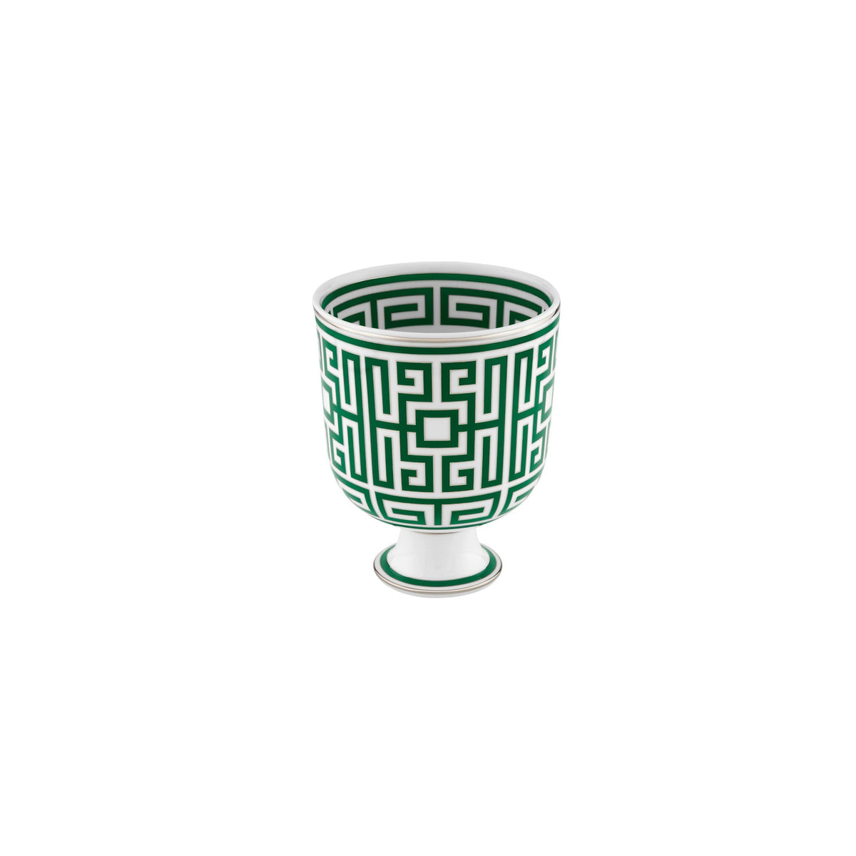 Ginori 1735 Labirinto Cachepot Vase, Smeraldo, view 2