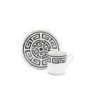 Ginori 1735 Labirinto Espresso Cup, Black, view 3