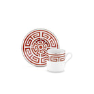 Ginori 1735 Labirinto Espresso Cup, Scarlatto, view 3