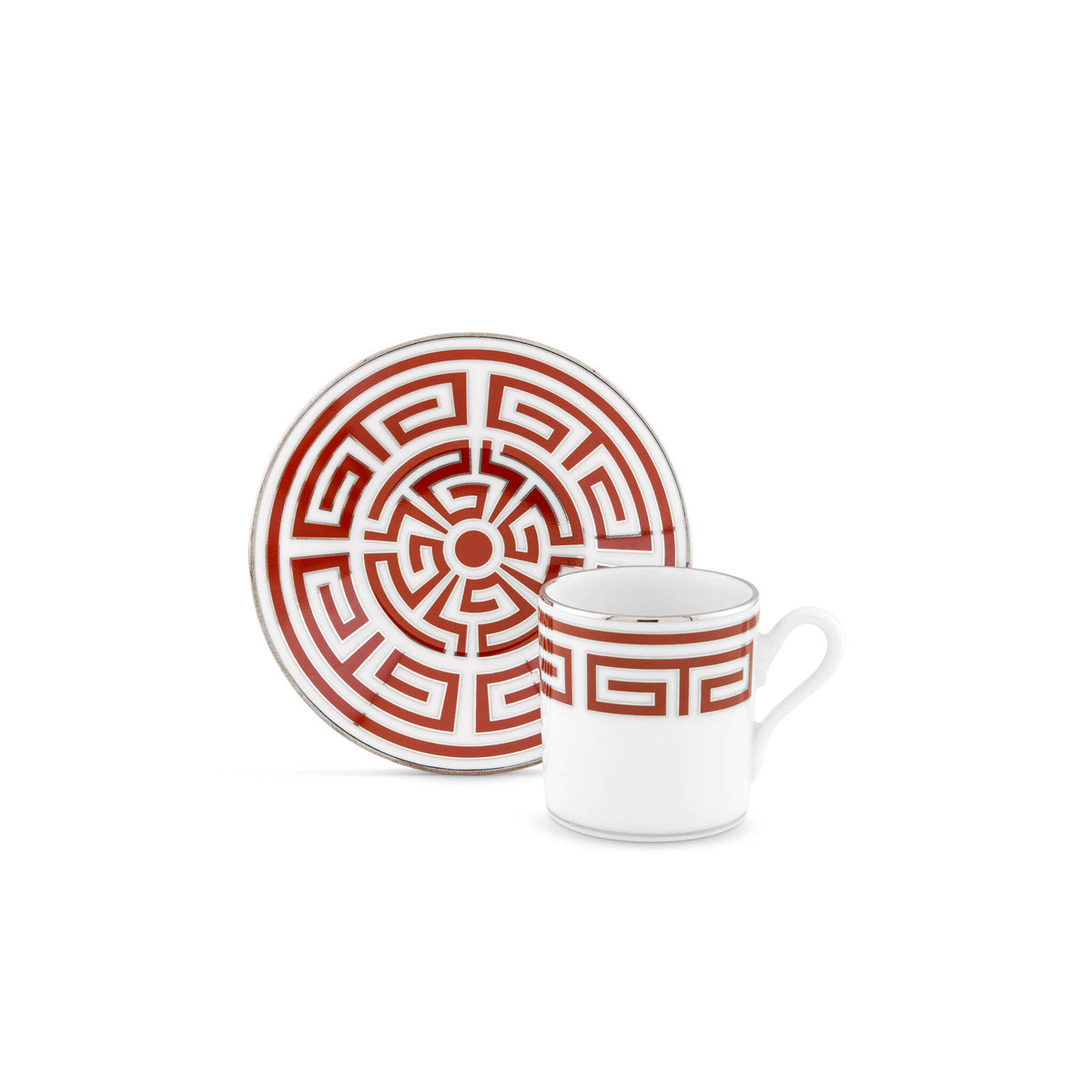 Ginori 1735 Labirinto Espresso Cup, Scarlatto, view 3