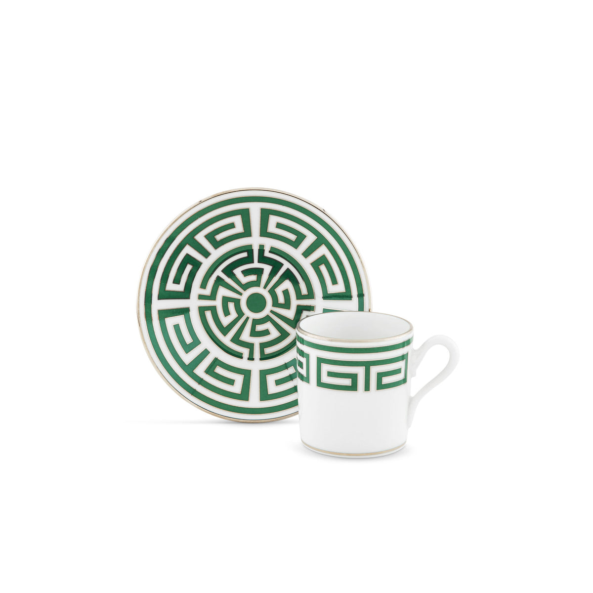 Ginori 1735 Labirinto Espresso Cup, Smeraldo, view 3