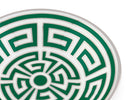 Ginori 1735 Labirinto Espresso Saucer, Smeraldo, view 3