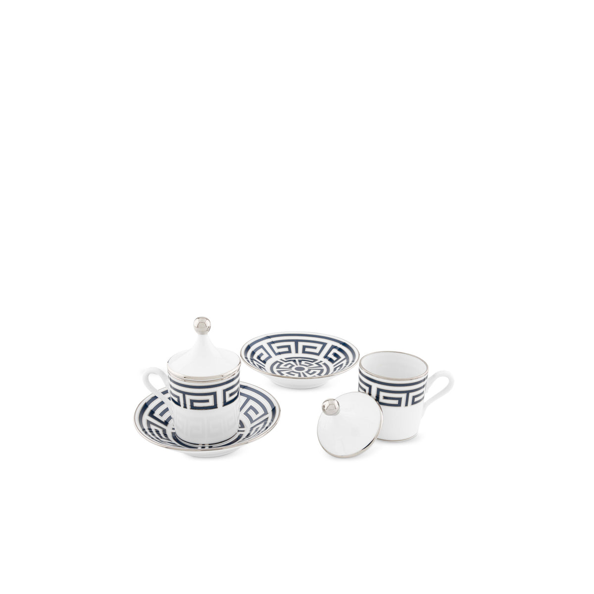 Ginori 1735 Labirinto Espresso Set for Two, Zaffiro, view 2